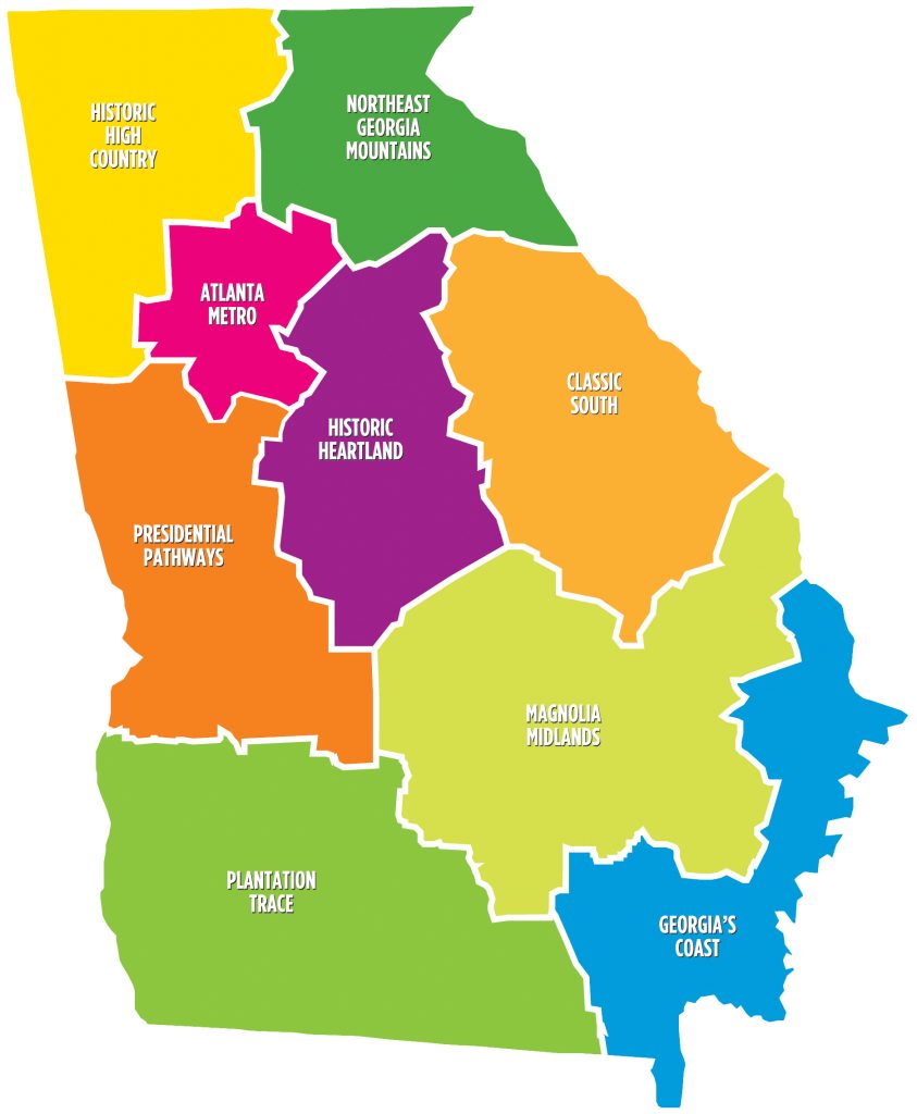 Georgia Tourism Regions – 4.21.10 regions
